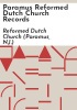 Paramus_Reformed_Dutch_Church_records