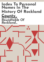 Index_to_personal_names_in_the_history_of_Rockland_county
