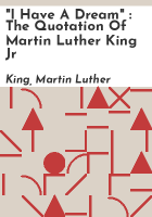 _I_have_a_dream____the_quotation_of_Martin_Luther_King_Jr